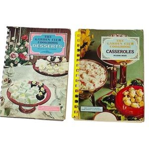 Two Vintage Garden Club Cook Books